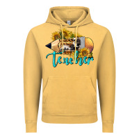 Vintage Mustard Western Teacher Pencil Vintage Hoodie - LillyAllenDesigns