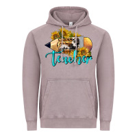 Vintage Zinc Western Teacher Pencil Vintage Hoodie - LillyAllenDesigns