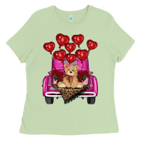 Matcha valentines day tedybear truck Ladies Tee - RanaPortraitStore