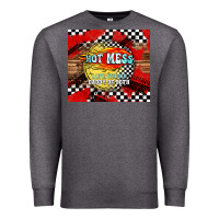 Charcoal Heather hot mess daddy of both Premium Sweatshirt - TumblerDesignByShophia