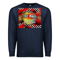 Navy hot mess daddy of both Premium Sweatshirt - TumblerDesignByShophia