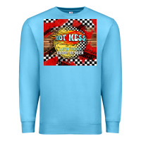 Ocean Blue hot mess daddy of both Premium Sweatshirt - TumblerDesignByShophia