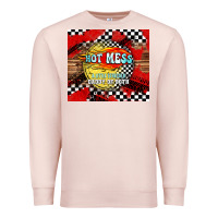 Pale Pink hot mess daddy of both Premium Sweatshirt - TumblerDesignByShophia