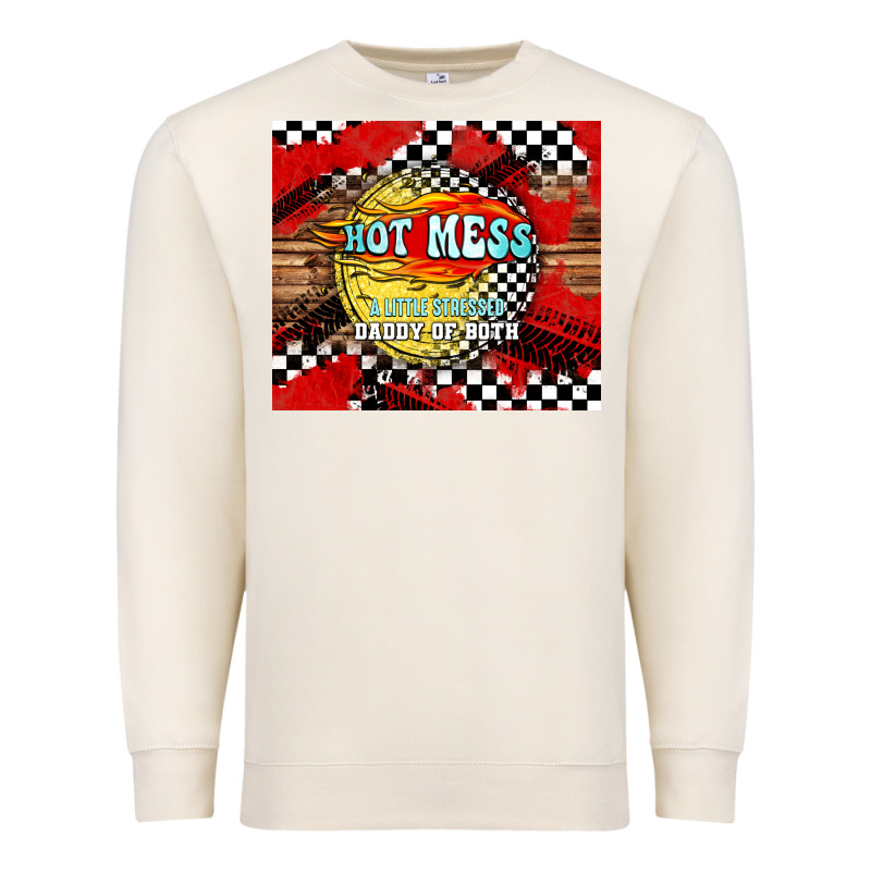 Hot Mess Daddy Of Both Premium Sweatshirt by TumblerDesignByShophia | Teevron