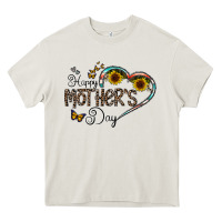 Cream happy mother's day Heavy Core Tee - CowhideDigitalArt