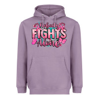 Lavender Nobody fights alone Cancer Awareness Heavyweight Hoodie - HowdyJamesFarm