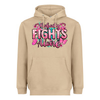 Mushroom Nobody fights alone Cancer Awareness Heavyweight Hoodie - HowdyJamesFarm