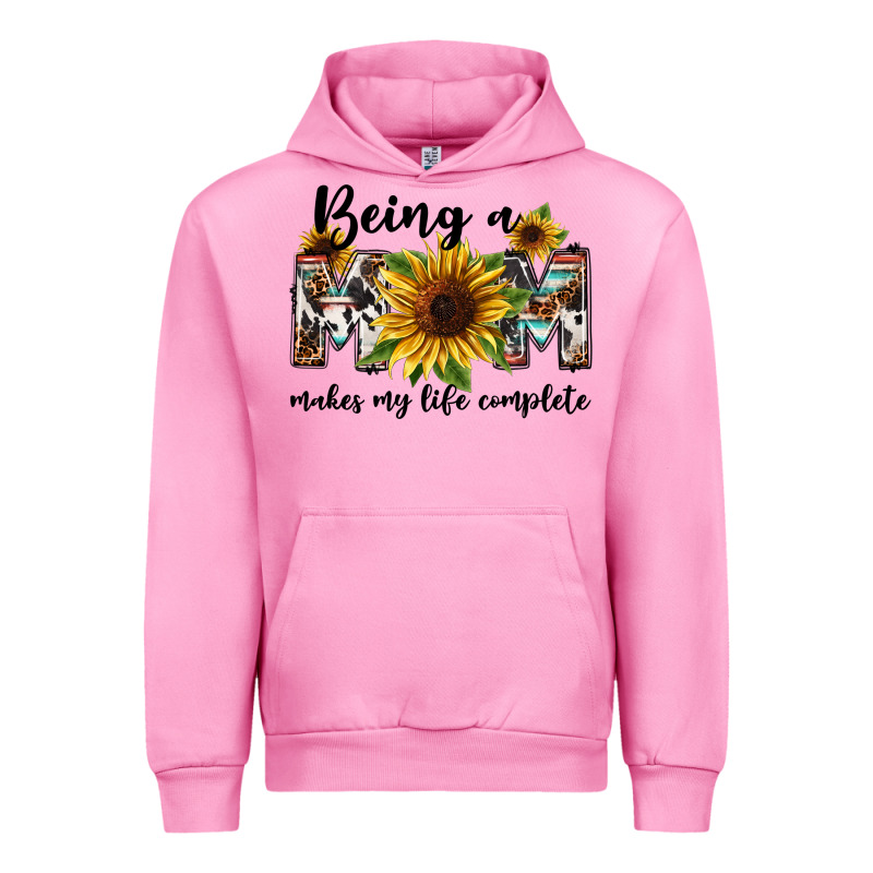 Being A Mom Makes My Life Complete Mother's Day Urban Hoodie by FaDigitalArtStudio | Teevron