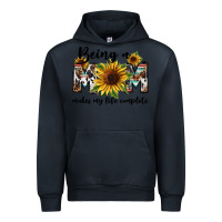 Navy Being a mom makes my life complete Mother's Day Urban Hoodie - FaDigitalArtStudio