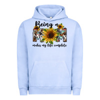 Pigment Grape Ice Being a mom makes my life complete Mother's Day Urban Hoodie - FaDigitalArtStudio