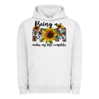 Pigment Lunar Rock Being a mom makes my life complete Mother's Day Urban Hoodie - FaDigitalArtStudio