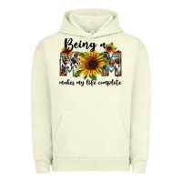Pigment Pistachio Being a mom makes my life complete Mother's Day Urban Hoodie - FaDigitalArtStudio