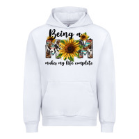 White Being a mom makes my life complete Mother's Day Urban Hoodie - FaDigitalArtStudio