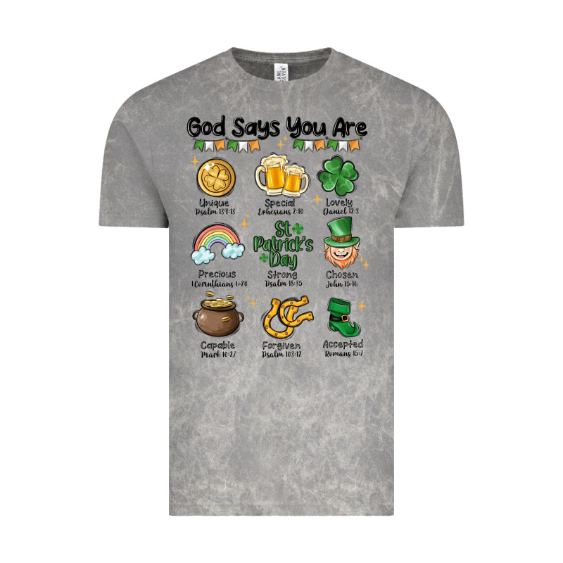 God Says You Are St Patrick's Day Vintage Tee by MaliasSmallBusiness | Teevron