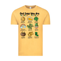 Vintage Mustard god says you are st patrick's day Vintage Tee - MaliasSmallBusiness