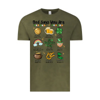 Vintage Olive god says you are st patrick's day Vintage Tee - MaliasSmallBusiness
