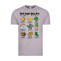 Vintage Zinc god says you are st patrick's day Vintage Tee - MaliasSmallBusiness