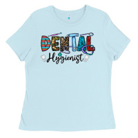 Baby Blue dental hygienist Ladies Tee - CowhideDigitalArt