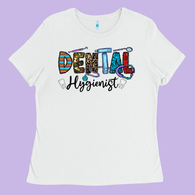 Dental Hygienist Ladies Tee Designed By Cowhidedigitalart