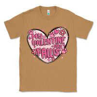 Toasted Coconut my valentine has paws Classic Tee - MaliasSmallBusiness