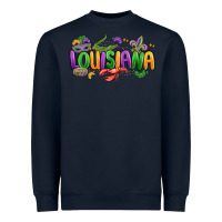 Navy mardi gras louisiana Heavyweight Sweatshirt - MaliasSmallBusiness