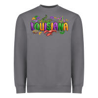 Storm mardi gras louisiana Heavyweight Sweatshirt - MaliasSmallBusiness