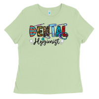 Matcha dental hygienist Ladies Tee - CowhideDigitalArt