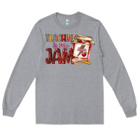 Heather Grey teaching is my jam Long Sleeve Tee - NancyCooperArtShop