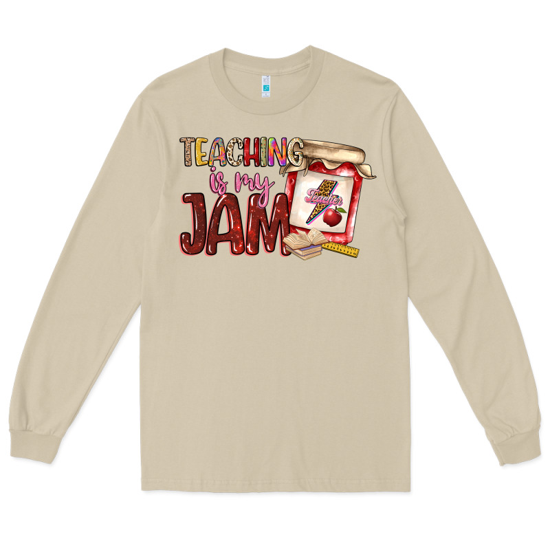 Teaching Is My Jam Long Sleeve Tee by NancyCooperArtShop | Teevron