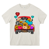 Cream western truck with heart Heavy Core Tee - HRA Design Shop