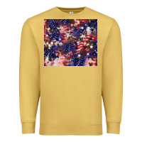 Antique Gold American flag sparkly  tumbler Premium Sweatshirt - HowdyJamesFarm