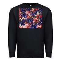 Black American flag sparkly  tumbler Premium Sweatshirt - HowdyJamesFarm