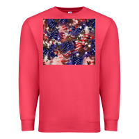 Cardinal American flag sparkly  tumbler Premium Sweatshirt - HowdyJamesFarm