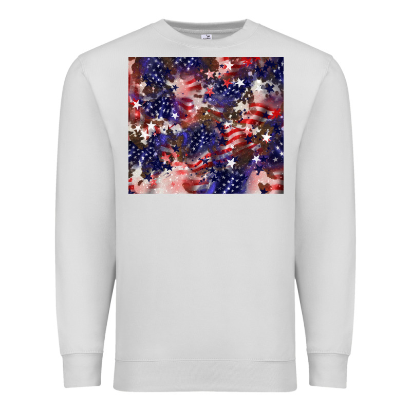 American Flag Sparkly  Tumbler Premium Sweatshirt by HowdyJamesFarm | Teevron