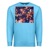 Ocean Blue American flag sparkly  tumbler Premium Sweatshirt - HowdyJamesFarm