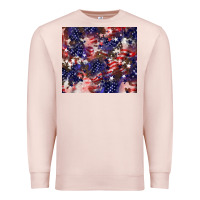 Pale Pink American flag sparkly  tumbler Premium Sweatshirt - HowdyJamesFarm