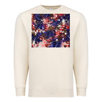 Sandshell American flag sparkly  tumbler Premium Sweatshirt - HowdyJamesFarm