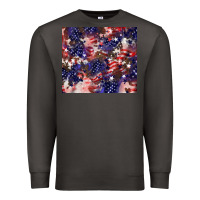Smoke American flag sparkly  tumbler Premium Sweatshirt - HowdyJamesFarm