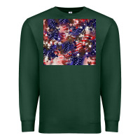 Sports Green American flag sparkly  tumbler Premium Sweatshirt - HowdyJamesFarm