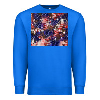 True Royal American flag sparkly  tumbler Premium Sweatshirt - HowdyJamesFarm