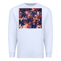 White American flag sparkly  tumbler Premium Sweatshirt - HowdyJamesFarm