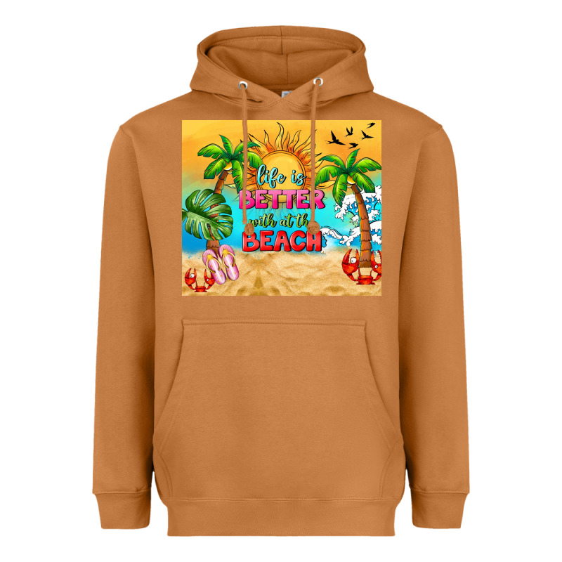 Life Is Better With At The Beach Heavyweight Hoodie by TumblerDesignByShophia | Teevron
