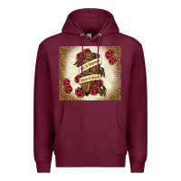 Burgundy fear is temporary regret is forever Premium Hoodie - TumblerDesignByShophia