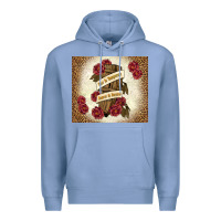 Colony Blue fear is temporary regret is forever Premium Hoodie - TumblerDesignByShophia