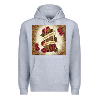 Heather Grey fear is temporary regret is forever Premium Hoodie - TumblerDesignByShophia