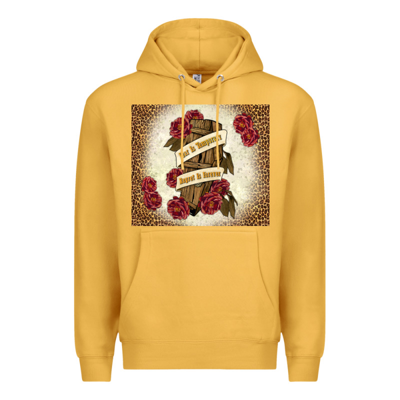 Fear Is Temporary Regret Is Forever Premium Hoodie by TumblerDesignByShophia | Teevron
