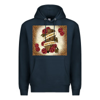 Navy fear is temporary regret is forever Premium Hoodie - TumblerDesignByShophia