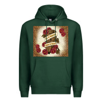 Sports Green fear is temporary regret is forever Premium Hoodie - TumblerDesignByShophia