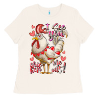 Bone i see you chicken me out Ladies Tee - RacoonDesign