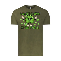 Vintage Olive coolest clover to pinch Vintage Tee - MaliasSmallBusiness